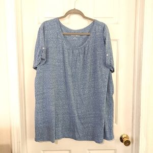 Woman's Fashion Bug Blue Top 4x NWOT'S